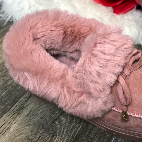 Pink Mauve Moccasins - Picture 3 of 3